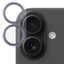 NORTHJO Sticlă securizată cu rame metalice pentru a proteja obiectivele camerei pentru iPhone 16 / 16 Plus - violet