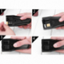 Cuter dublu pentru cartele SIM - din standard şi Micro SIM taie la format Nano sau la Micro SIM + reducţie de la Nano SIM la Micro SIM şi la SIM standard