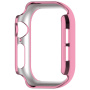 Husă tip carte metalică încrustată cu pietre pentru Apple Watch 42mm (Series 10 / 11) - roz