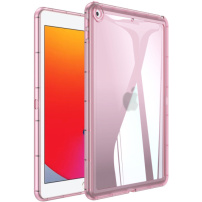 Husă transparentă lucioasă pentru iPad 10.2" (2019-2021) - roz