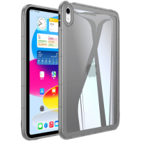 Husă transparentă lucioasă pentru iPad 10,9" (2022) / 11" (2025) - gri