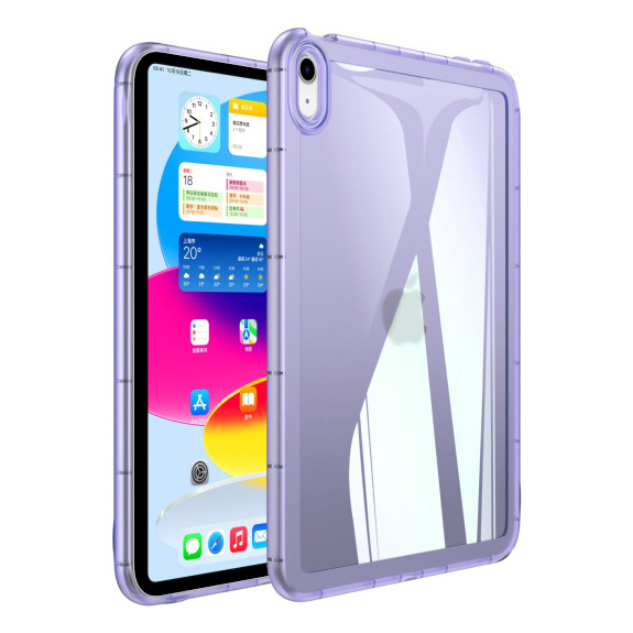 Husa transparenta lucioasa pentru iPad mini 6 / mini 7 - violet
