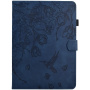 Husă tip carte Husă cu model de flori cu fantă pentru card pentru iPad 10,2" (2019-2021) / Air 3 (2019) / Pro 10,5" - Albastru închis