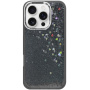 Husă cu paiete plutitoare pentru iPhone 16 Pro - gri