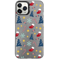 Husa de protectie cu motiv de Craciun pentru iPhone 11 Pro - gri