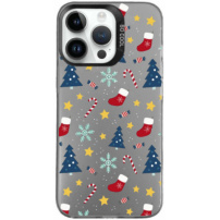 Husa de protectie cu motiv de Craciun pentru iPhone 14 Pro Max - gri