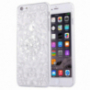 Carcasă de protecţie spate, cu pietre în stil diamant, pentru Apple iPhone 6 / 6S - argintie