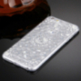 Carcasă de protecţie spate, cu pietre în stil diamant, pentru Apple iPhone 6 / 6S - argintie