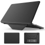 Husă din piele cu suport pentru MacBook Air 13" (A2681 / A3113 / A3240 / A3449) - negru
