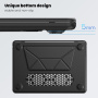 Husă din piele cu suport pentru MacBook Air 13" (A2681 / A3113 / A3240 / A3449) - negru