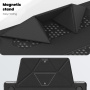 Husă din piele cu suport pentru MacBook Air 13" (A2681 / A3113 / A3240 / A3449) - negru