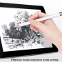 Penita de schimb cu vârf auriu pentru Apple Pencil 1 / 2 / USB-C / Pro - stil 3.0 - alb