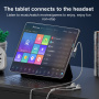 Mini adaptor audio - Lightning la USB-C - alb