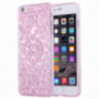 Carcasă de protecţie spate, cu pietre în stil diamant, pentru Apple iPhone 6 / 6S - roz