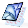 Husă magnetică cu suport origami pentru iPad Air 4 (2020) / Air 5 (2022) / Air 11" (2024-2026) / Pro 11" (2018) - albastră