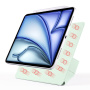 Husă magnetică cu suport origami pentru iPad Air 4 (2020) / Air 5 (2022) / Air 11" (2024-2026) / Pro 11" (2018) - verde