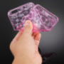 Carcasă de protecţie spate, cu pietre în stil diamant, pentru Apple iPhone 6 / 6S - roz