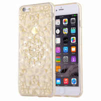 Carcasă de protecţie spate, cu pietre în stil diamant, pentru Apple iPhone 6 / 6S - aurie