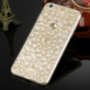 Carcasă de protecţie spate, cu pietre în stil diamant, pentru Apple iPhone 6 / 6S - aurie