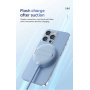 Încărcător wireless MagSafe LFX-181 cu suport rabatabil pentru iPhone / AirPods - 15W - verde