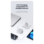 USAMS Set US-SJ650 cu cabluri USB-C retractabile, adaptoare și ac - negru