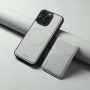 ESEBLE Husă cu portofel magnetic detașabil și MagSafe pentru iPhone 15 Pro - gri deschis