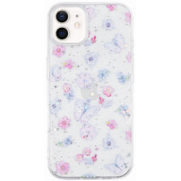 Husă transparentă strălucitoare pentru iPhone 12 / 12 Pro - Fluturi