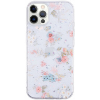 Husă transparentă strălucitoare pentru iPhone 12 Pro Max - floral