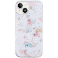 Husă transparentă strălucitoare pentru iPhone 14 Plus - floral