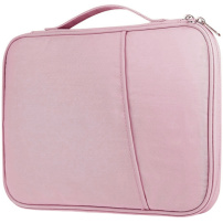 Geanta cu curea si buzunare pentru iPad pana la 11" - roz