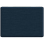Husă cu suprafață textilă și suport pentru MacBook Pro 16" (A2485 / A2780 / A2991 / A3186 / A3403 / A3428 / A3429) - albastru închis