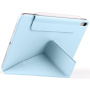 Carcasa magnetica cu suport origami pentru iPad mini 6 / mini 7 - albastra