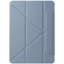 Husă magnetică cu suport origami pentru iPad Air 4 (2020) / Air 5 (2022) / Air 11" (2024-2026) / Pro 11" (2018) - albastru-gri