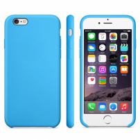 Husă mată, antiderapantă, pentru Apple iPhone 6 / 6S - albastră