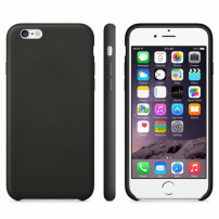 Husă mată, antiderapantă, pentru Apple iPhone 6 / 6S - neagră
