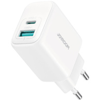 Adaptor încărcare rapidă JOYROOM JR-TCF21 cu porturi USB-C / USB-A - 20W - alb