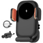 Suport Suport de aerisire auto cu încărcare wireless pentru iPhone - portocaliu-negru