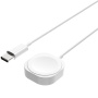 Cablu de încărcare magnetic FIXED - USB-C la disc magnetic pentru Apple Watch - 1 m - alb