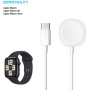 Cablu de încărcare magnetic FIXED - USB-C la disc magnetic pentru Apple Watch - 1 m - alb