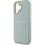 Guess Granulat Classic Husă cu logo cu MagSafe pentru iPhone 16 - verde