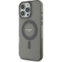 Guess Husă inel IML cu strasuri cu MagSafe pentru iPhone 16 Pro Max - gri