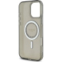 Guess Husă inel IML cu strasuri cu MagSafe pentru iPhone 16 Pro Max - gri