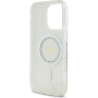 Guess Husă IML Rhinestones Ring cu MagSafe pentru iPhone 16 Pro - transparent