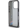 BMW Husă IML Motorsport Vertical Stripe pentru iPhone 16 Pro - gri