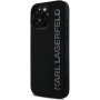 Karl Lagerfeld Husă cu logo sclipici din cauciuc 3D pentru iPhone 16 Pro Max - neagră