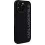 Karl Lagerfeld Husă cu logo sclipici din cauciuc 3D pentru iPhone 16 Pro Max - neagră