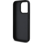 Karl Lagerfeld Husa Saffiano Karl and Choupette pentru iPhone 15 Pro - neagra