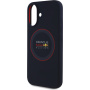 Oracle Red Bull Racing Husă din silicon Red Ring cu MagSafe pentru iPhone 16 - albastru închis