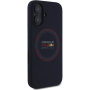 Oracle Red Bull Racing Husă din silicon Red Ring cu MagSafe pentru iPhone 16 Plus - albastru închis