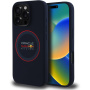Oracle Red Bull Racing Husă din silicon Red Ring cu MagSafe pentru iPhone 16 Pro - albastru închis